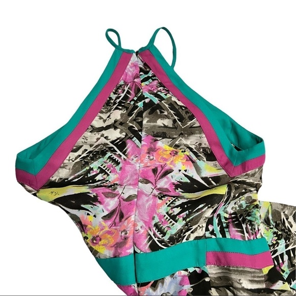 Parker‎ Maxi Aurora Halter Fit and Flare Multicolor Dress Size Small - Picture 14 of 15